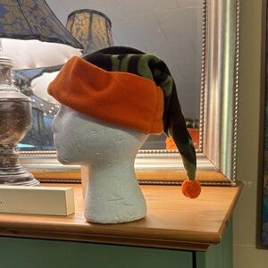 Orange and Green Jester Hat